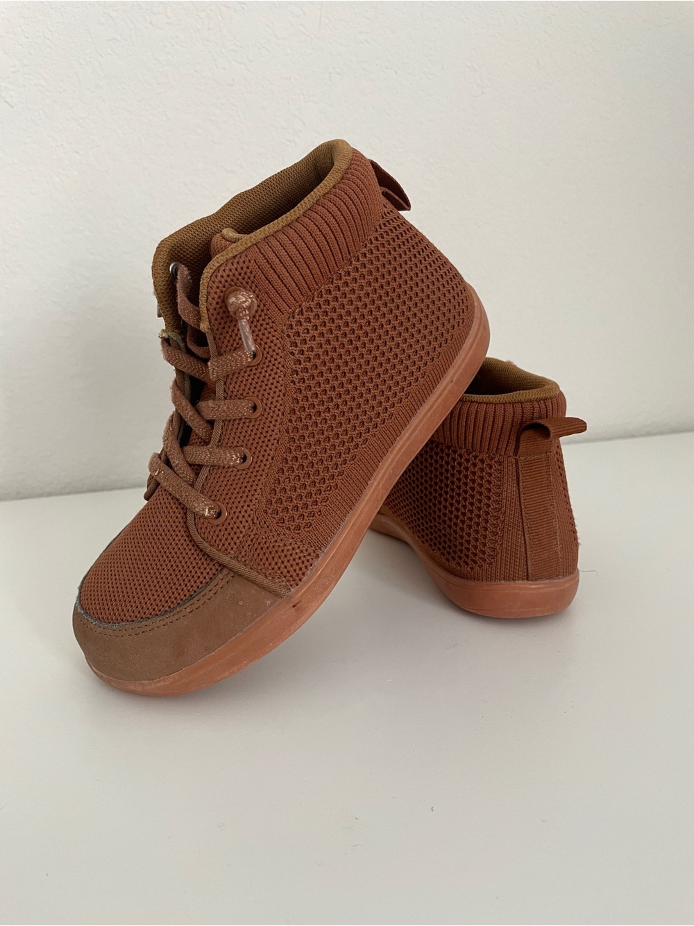 WateLves Toddler/Little Kids Wide Barefoot High-Top shoes in brown EU 31 / US 13